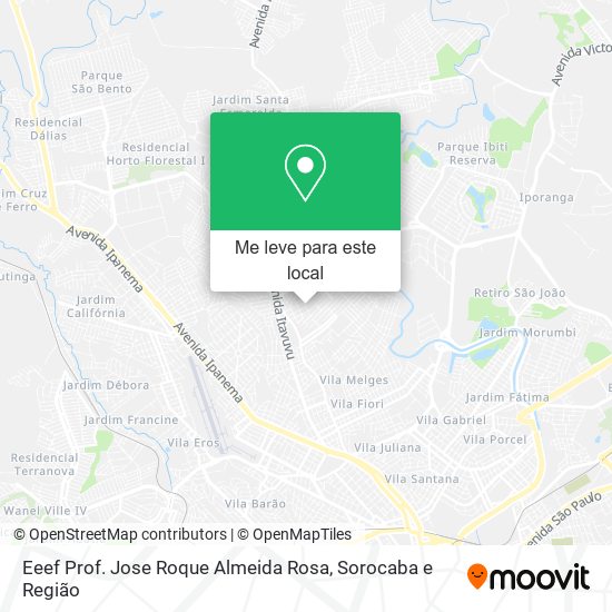 Eeef Prof. Jose Roque Almeida Rosa mapa