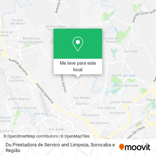 Du Prestadora de Servico and Limpeza mapa