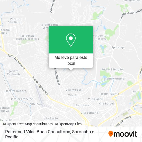 Paifer and Vilas Boas Consultoria mapa