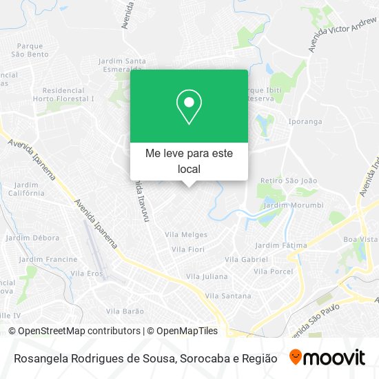 Rosangela Rodrigues de Sousa mapa