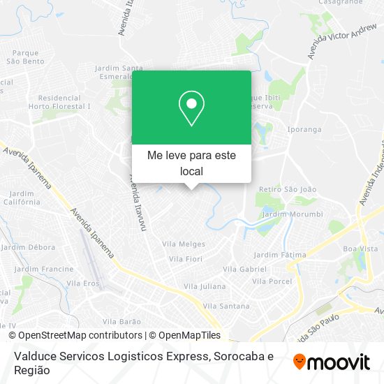Valduce Servicos Logisticos Express mapa