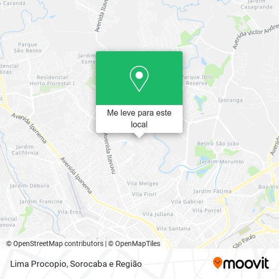 Lima Procopio mapa