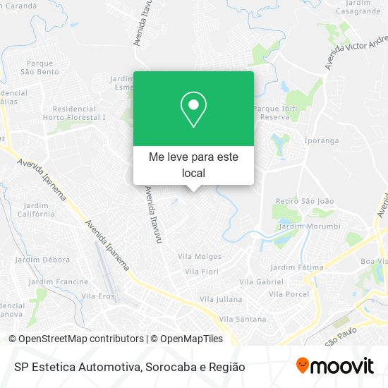 SP Estetica Automotiva mapa