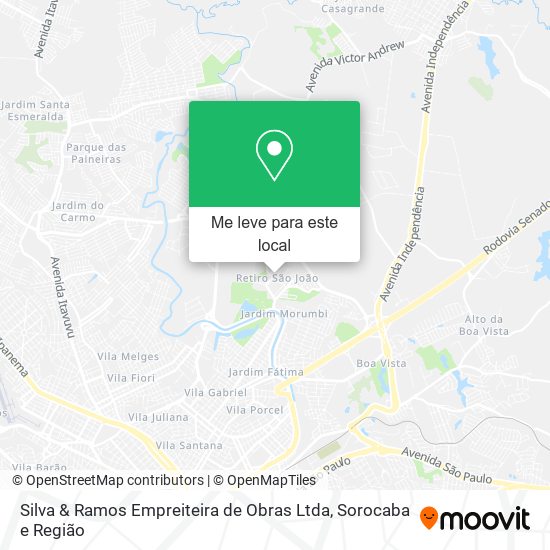 Silva & Ramos Empreiteira de Obras Ltda mapa