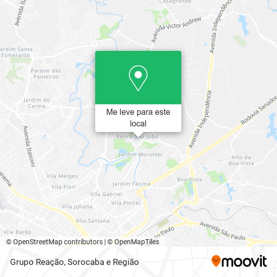 Grupo Reação mapa