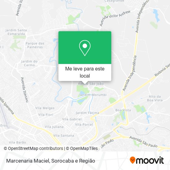 Marcenaria Maciel mapa