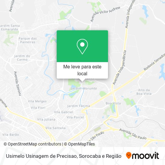 Usimelo Usinagem de Precisao mapa