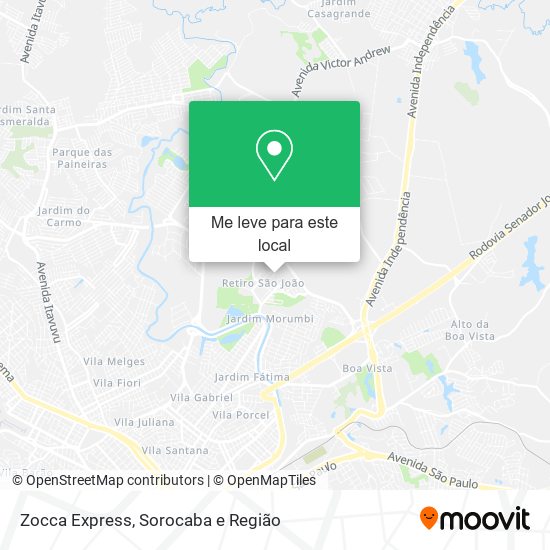 Zocca Express mapa