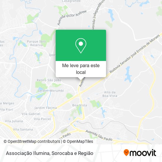 Associação Ilumina mapa