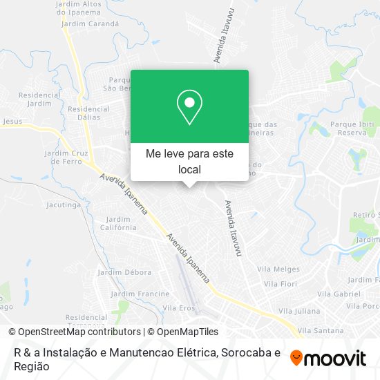 R & a Instalação e Manutencao Elétrica mapa