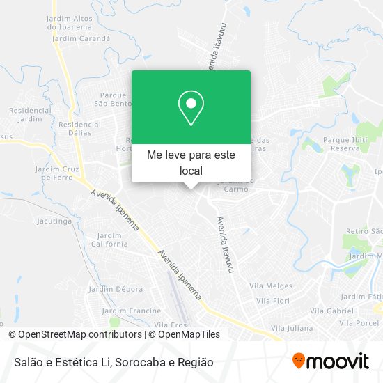 Salão e Estética Li mapa