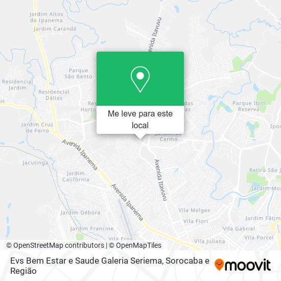 Evs Bem Estar e Saude Galeria Seriema mapa