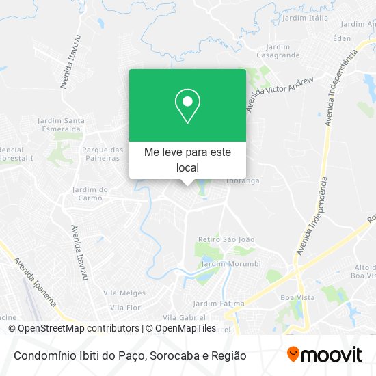 Condomínio Ibiti do Paço mapa