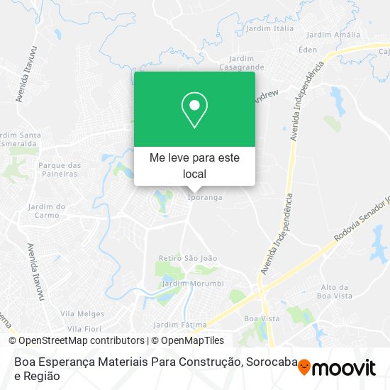 Boa Esperança Materiais Para Construção mapa