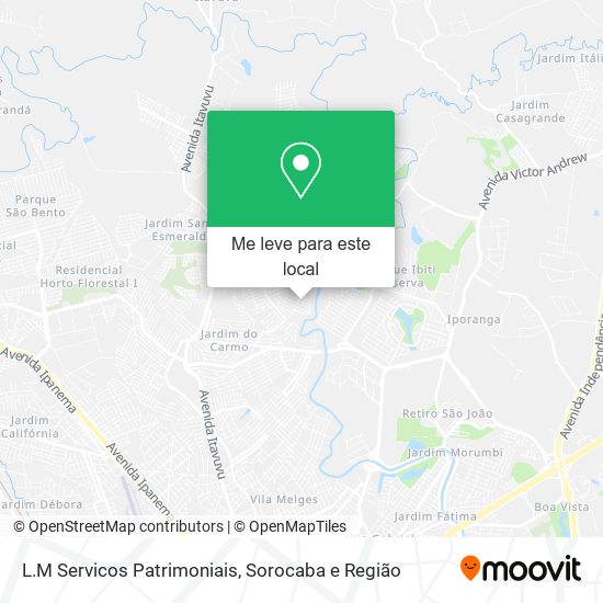 L.M Servicos Patrimoniais mapa
