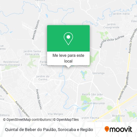 Quintal de Beber do Paulão mapa