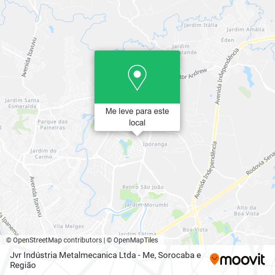 Jvr Indústria Metalmecanica Ltda - Me mapa