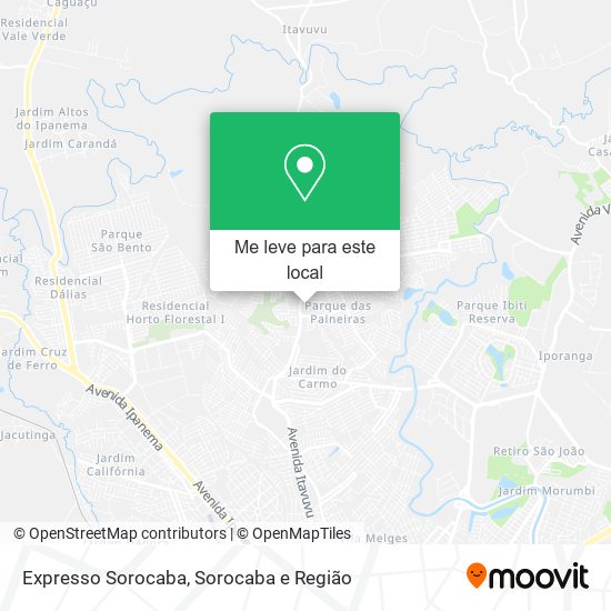 Expresso Sorocaba mapa