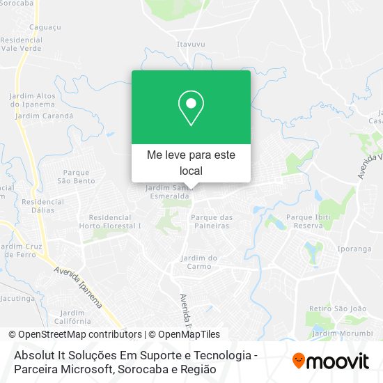 Absolut It Soluções Em Suporte e Tecnologia - Parceira Microsoft mapa