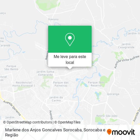Marlene dos Anjos Goncalves Sorocaba mapa