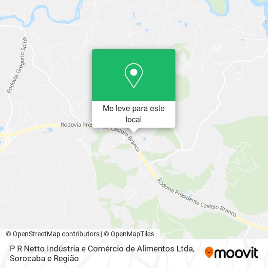 P R Netto Indústria e Comércio de Alimentos Ltda mapa