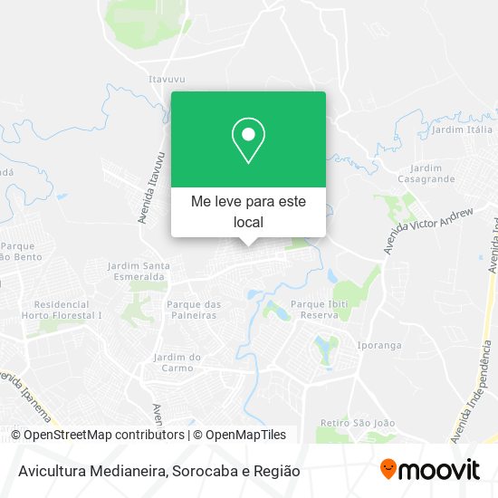 Avicultura Medianeira mapa