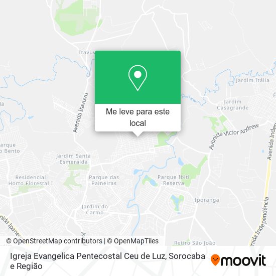 Igreja Evangelica Pentecostal Ceu de Luz mapa