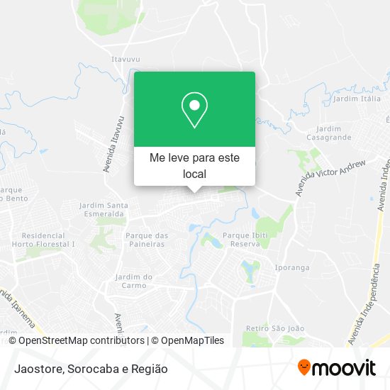 Jaostore mapa