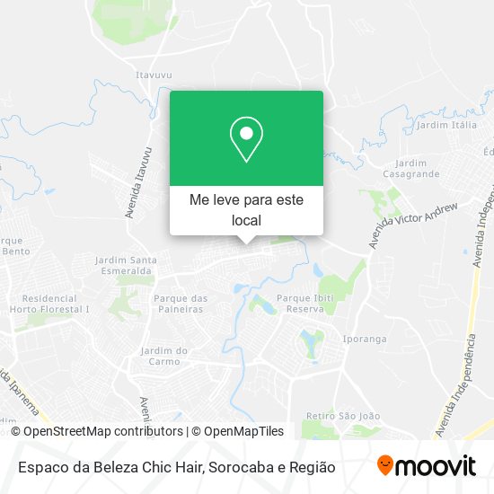Espaco da Beleza Chic Hair mapa