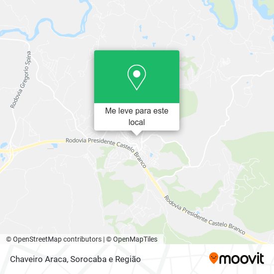 Chaveiro Araca mapa