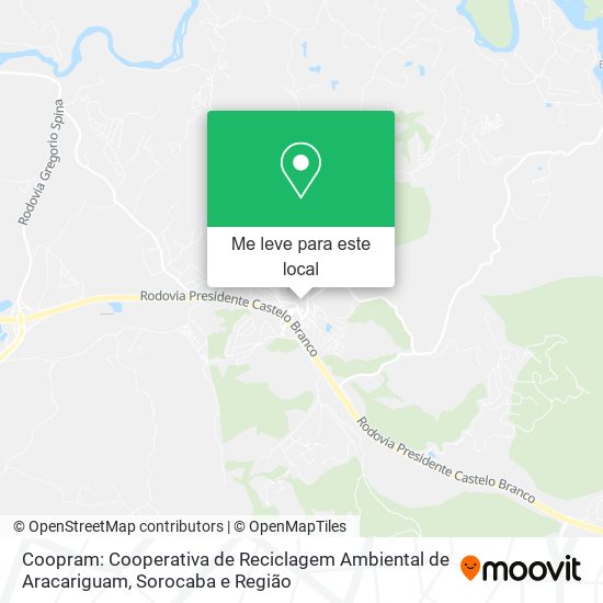 Coopram: Cooperativa de Reciclagem Ambiental de Aracariguam mapa