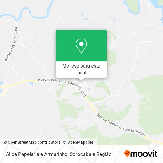 Alice Papelaria e Armarinho mapa