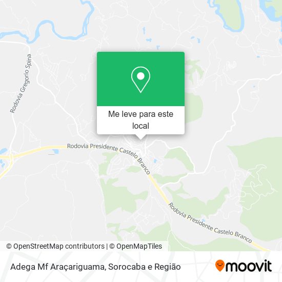 Adega Mf Araçariguama mapa