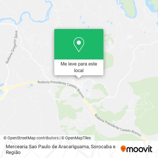 Mercearia Sao Paulo de Aracariguama mapa
