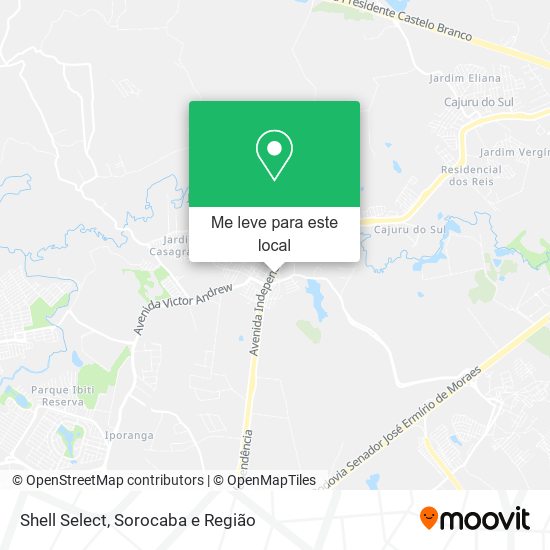 Shell Select mapa