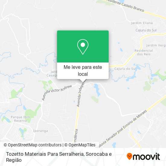 Tozetto Materiais Para Serralheria mapa