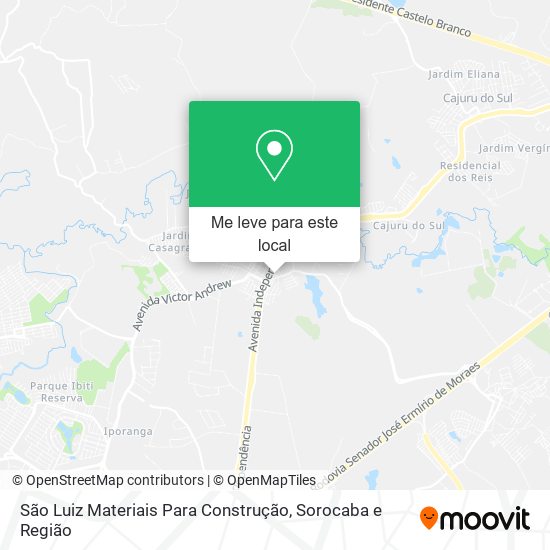 São Luiz Materiais Para Construção mapa