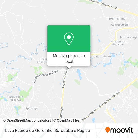 Lava Rapido do Gordinho mapa