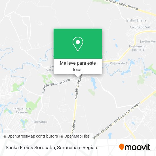 Sanka Freios Sorocaba mapa