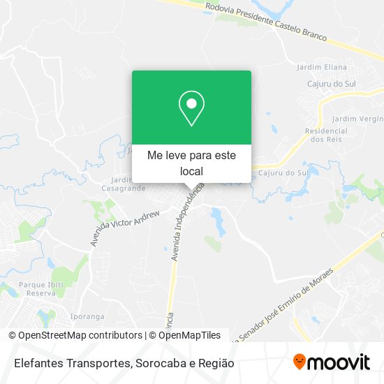 Elefantes Transportes mapa