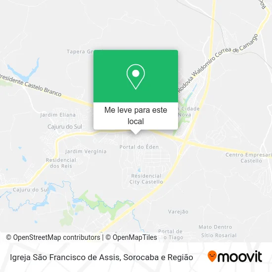 Igreja São Francisco de Assis mapa