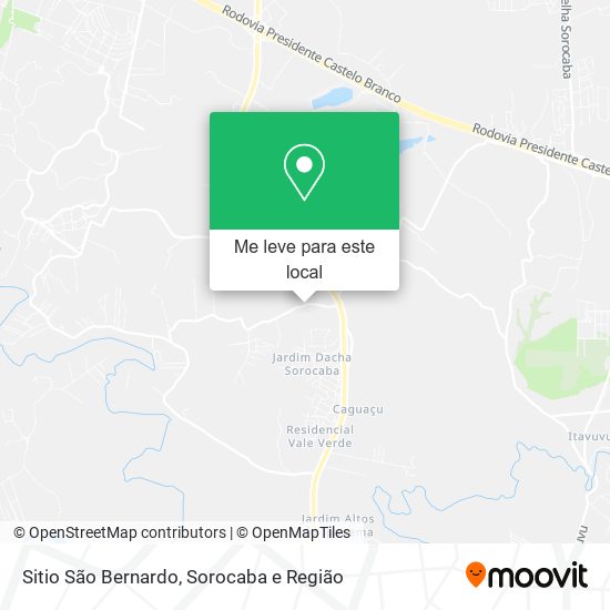 Sitio São Bernardo mapa