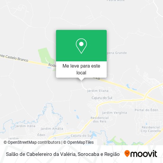 Salão de Cabelereiro da Valéria mapa