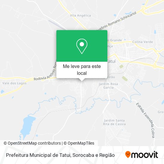 Prefeitura Municipal de Tatui mapa