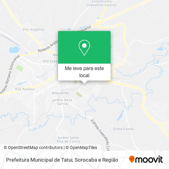 Prefeitura Municipal de Tatui mapa