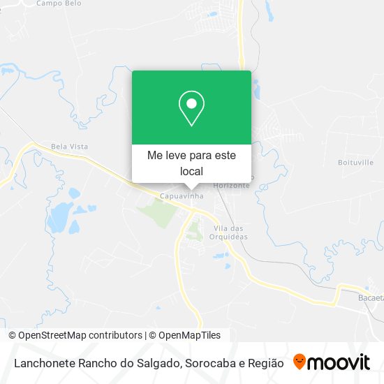 Lanchonete Rancho do Salgado mapa