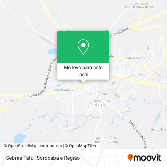 Sebrae Tatui mapa