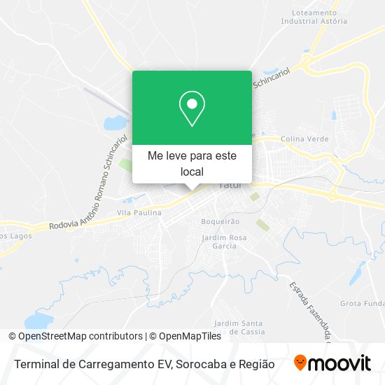 Terminal de Carregamento EV mapa