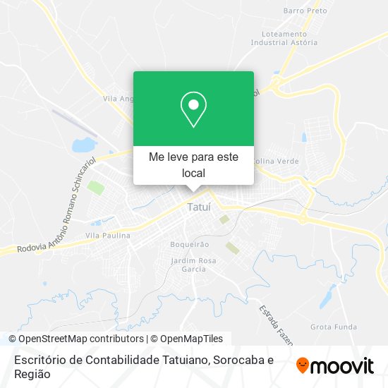 Escritório de Contabilidade Tatuiano mapa