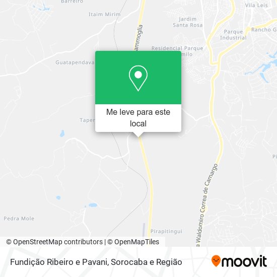 Fundição Ribeiro e Pavani mapa